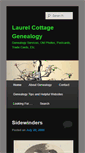 Mobile Screenshot of laurelcottagegenealogy.com